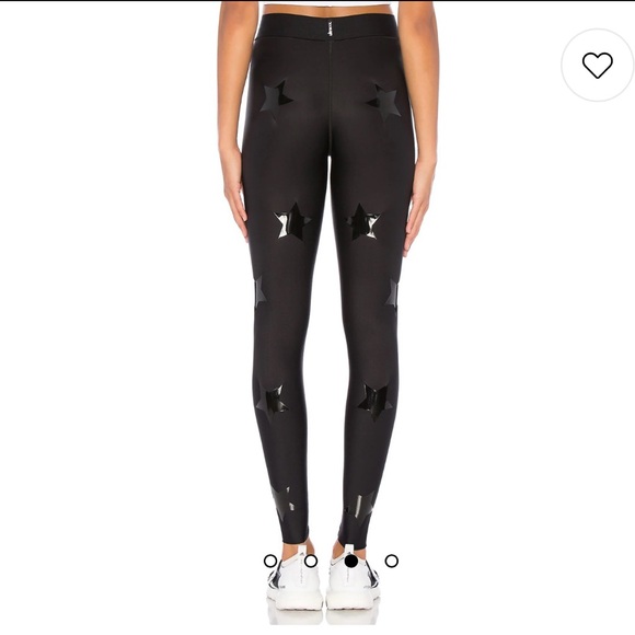 Ultracor Ultra Lux Knockout Star Leggings in Nero & Patent Nero - Sz: L - Picture 3 of 10